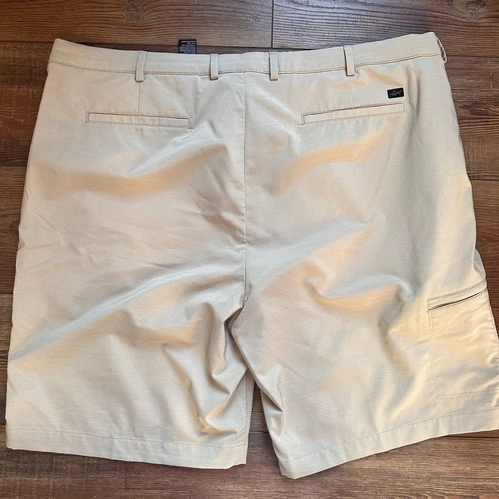 Greg Norman Collection Men's Khaki Performance Hybrid Shorts